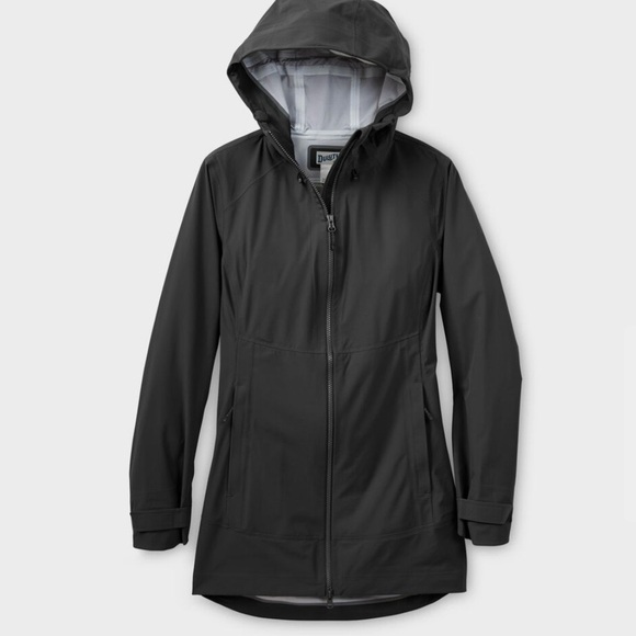 NWT Duluth Trading Co Women’s Hooded Dryfecta Rain Coat, Aubergine, size L - Picture 15 of 15